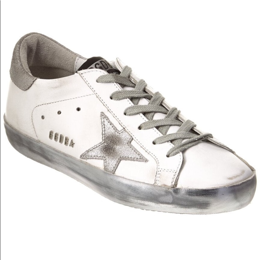 Golden Goose White/Silver Superstar